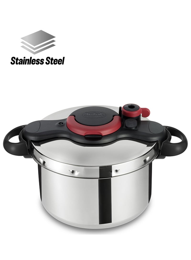 Tefal - TEFAL Pressure Cooker | Clipso Minut Easy 7.5L | Stainless steel | All heat sources including induction | Cooks Up To 2 Times Faster | Vitamins Preserved |Made in France| 2 Years Warranty | P4624866 Silver - Image 1
