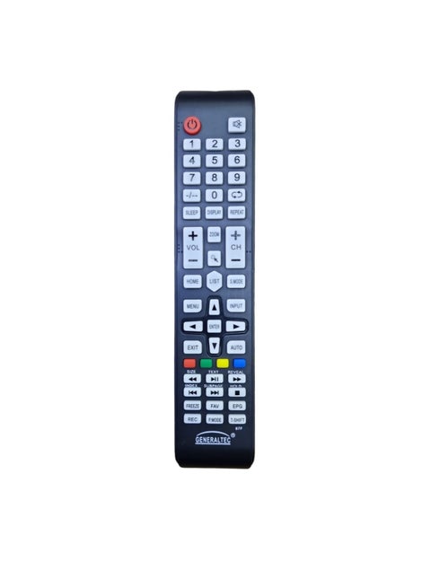 Replacement Remote Control For General Tec Smart tv Black
