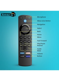 أتش سي إي جهاز التحكم عن بعد الصوتي البديل من الجيل الثالث من Excefore مناسب لجهاز Fire TV Stick Max Sub L5B83H L5B83G جهاز التحكم عن بعد الصوتي من الجيل الثاني  - Image 3