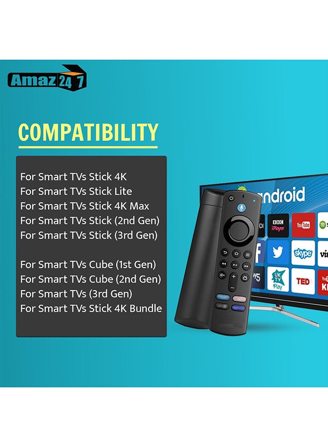 أتش سي إي - جهاز التحكم عن بعد الصوتي البديل من الجيل الثالث من Excefore مناسب لجهاز Fire TV Stick Max Sub L5B83H L5B83G جهاز التحكم عن بعد الصوتي من الجيل الثاني - Image 1