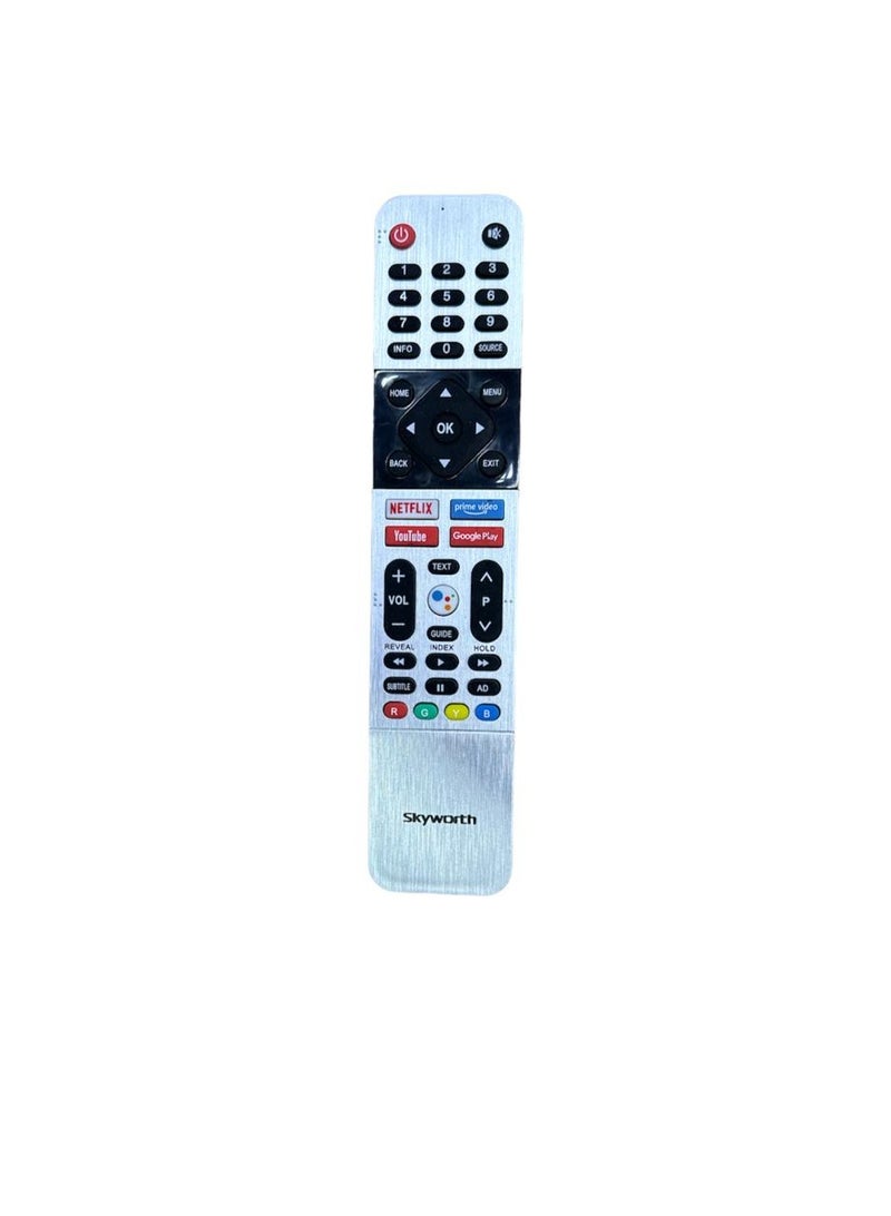 أتش سي إي - Replacement Remote Control for Skyworth Android Smart TV 50UC6200 43UB5500 43UB5550 43UB5560 50UB5500 50UB5550 50UB5560 55UB5500 55UB5550 55UB5560 Black - Image 1