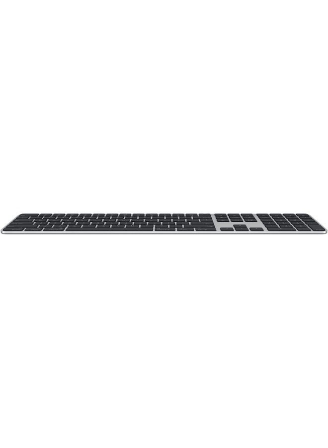 Apple Magic Keyboard with Touch ID & Numeric Keypad For Mac Models with Apple Silicon - Black Keys - Arabic | Black - Image 3