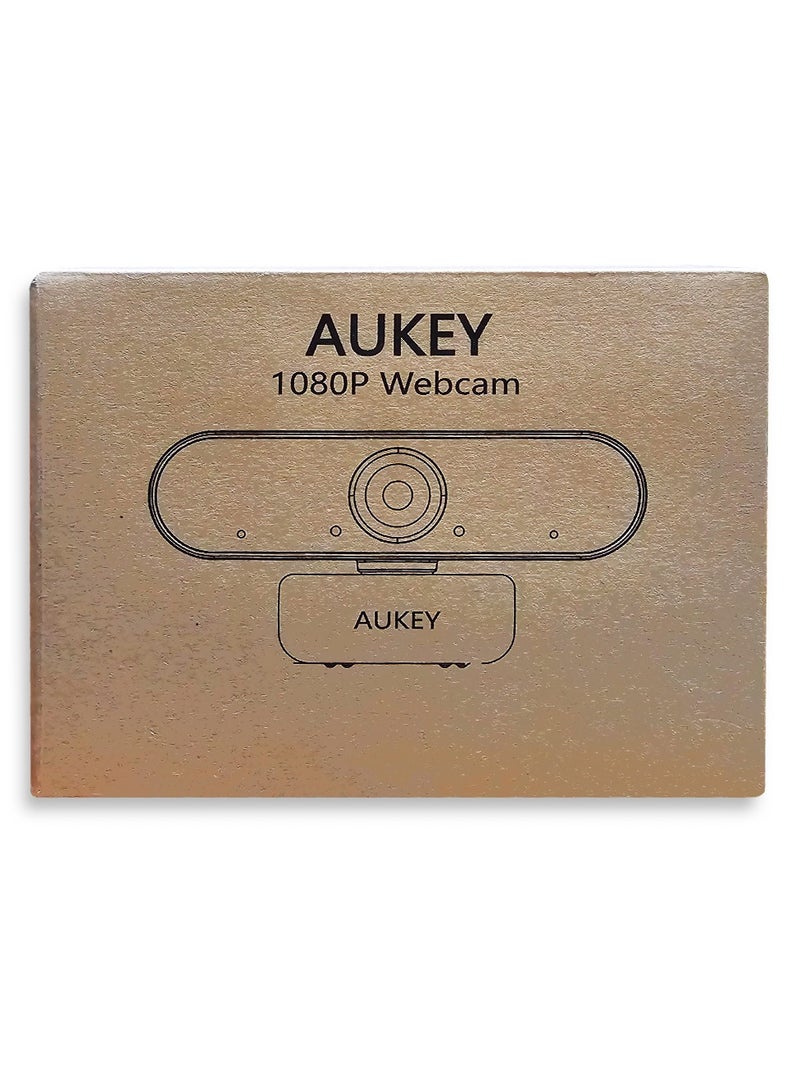 Aukey - Usb Webcam 1080P Full HD , Built-in image Compression - Build in Digital Microphone Black - Image 1