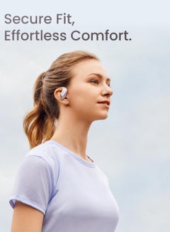 SHOKZ OpenFit air Wireless Headphones, Bluetooth Bone Conduction Sports Headset with Mic, 6 Hour Playtime & IP55 Waterproof for Running Workout Cycling White  - Image 2