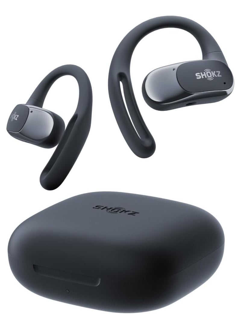 SHOKZ - OpenFit air Wireless Headphones, Bluetooth Bone Conduction Sports Headset with Mic, 6 Hour Playtime & IP55 Waterproof for Running Workout Cycling Black - Image 1
