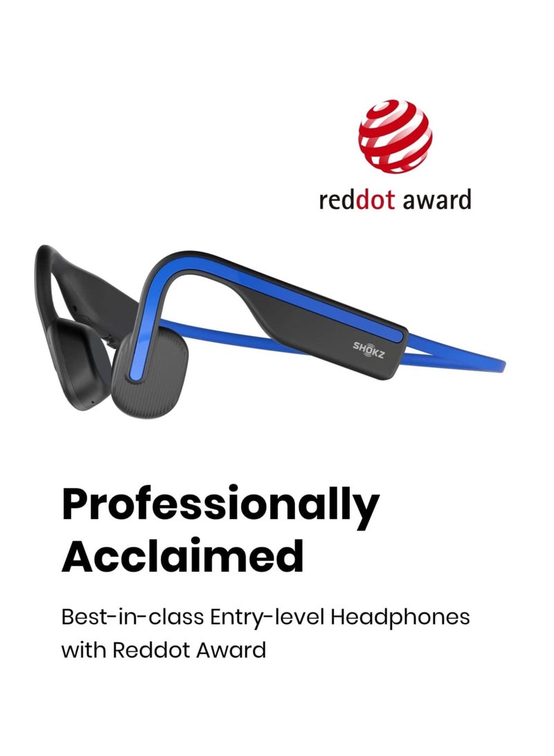 SHOKZ - OpenMove Bluetooth Wireless Headphones with Mic Blue - Image 1