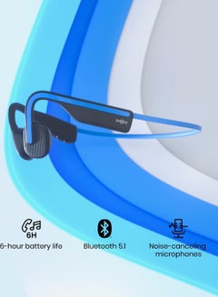 SHOKZ OpenMove Bluetooth Wireless Headphones with Mic Blue  - Image 5