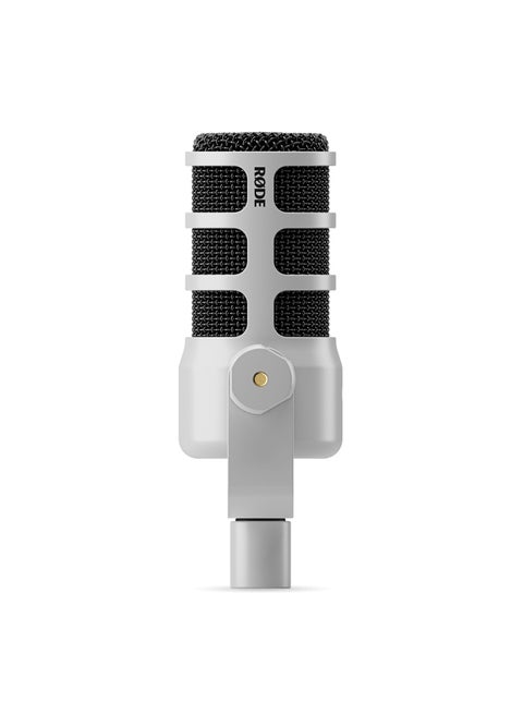 PodMic USB Versatile Dynamic Broadcast Microphone with XLR and USB Connectivity PODMICUSBW White