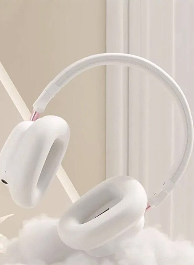 HP H231R Headphones Wireless Bluetooth 5.3 Sports Extra Long Standby Game Wired Computer Headphones White - Image 4