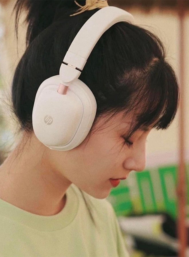 HP H231R Headphones Wireless Bluetooth 5.3 Sports Extra Long Standby Game Wired Computer Headphones White - Image 2