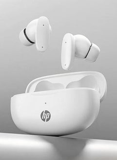 HP H10i Wireless Headphones with Touch Settings, Super Battery Life Portable Pocket True Wireless Headphones White  - Image 5