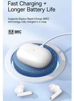 Baseus Baseus - Bowie MZ10 Wireless Noise Cancelling Headphones with 4 Microphones -white moon white  - Image 4