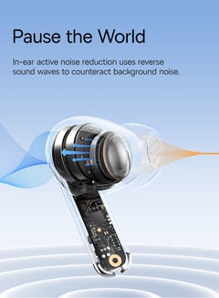 Baseus Baseus - Bowie MZ10 Wireless Noise Cancelling Headphones with 4 Microphones - Black Cosmic Black  - Image 4