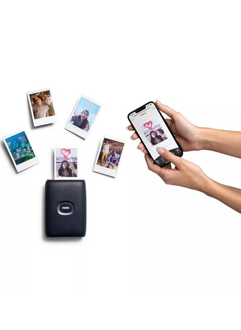 فوجي فيلم - طابعة Instax Mini Link 2 الفورية للهواتف الذكية باللون الأزرق الفضائي - Image 1
