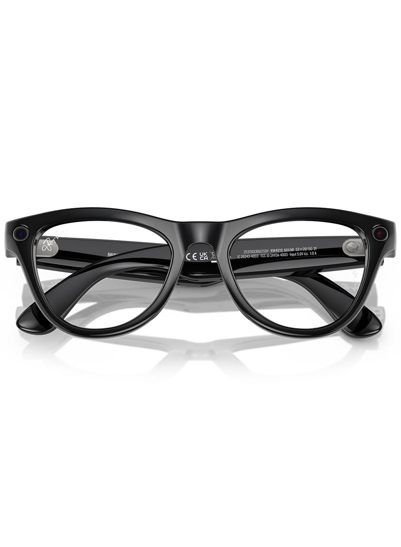 ميتا - نظارات Ray-Ban Wearable x Skyler RW4010 601/MF-52 / عدسات فوتوكرومية من اللون الشفاف إلى الأزرق السماوي - Image 1