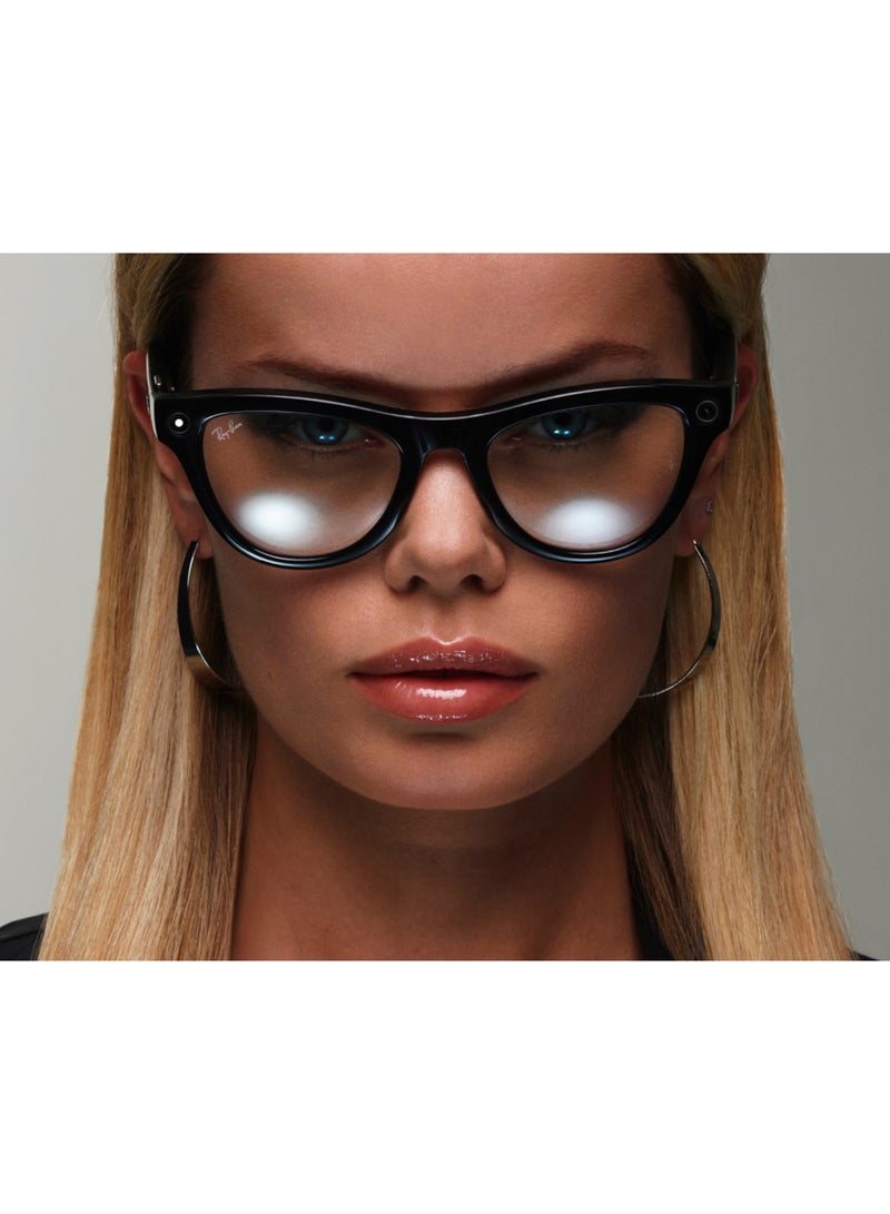 ميتا - نظارات Ray-Ban Wearable x Skyler RW4010 601/MF-52 / عدسات فوتوكرومية من اللون الشفاف إلى الأزرق السماوي - Image 1