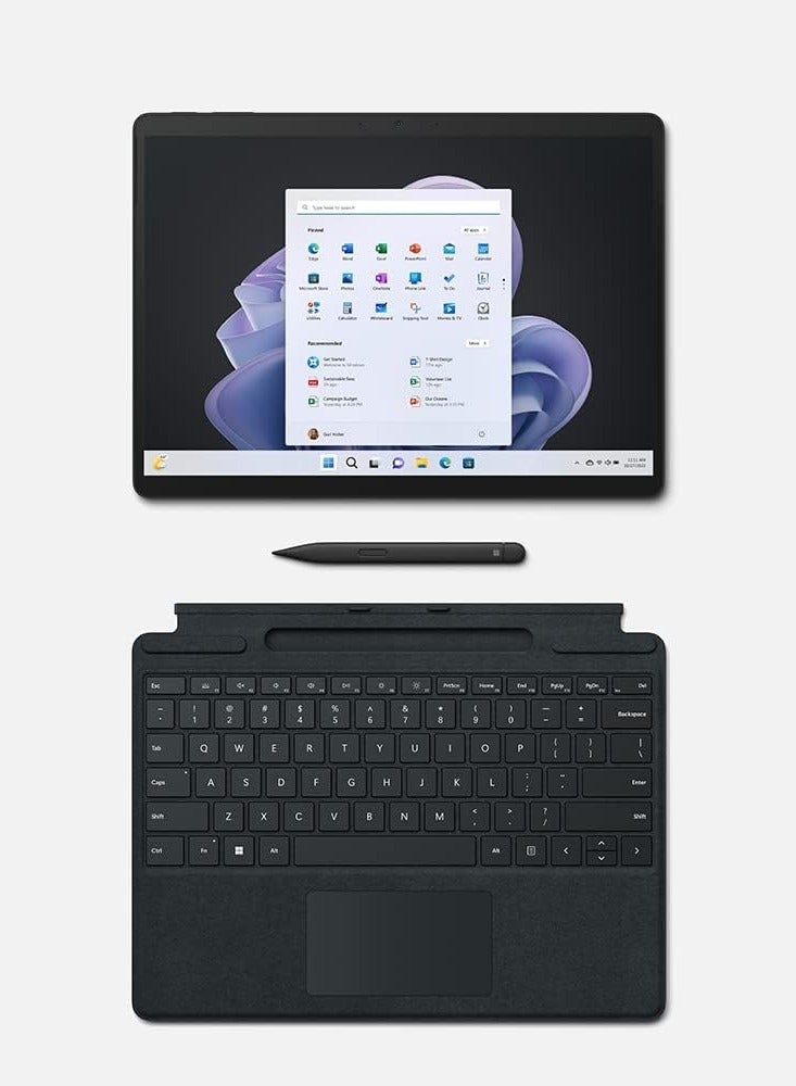 Microsoft - Ms Surface Pro 9 With Keyboard And Slim Pen 2 | 13” 2-In-1 Laptop/Tablet Pc | Intel Core I7-1255U | 16Gb Ram | 512Gb Ssd | Integrated Graphics | Windows 11 Home | Vq1-00001 English Graphite - Image 1