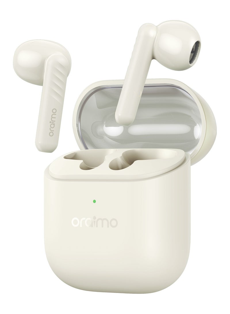 Oraimo FreePods Neo True Wireless Earbuds 50H Play Time Bluetooth TWS Earphone with APP Control, Anifast Fast Charging,Sound360 Spatial Audio,Gold Gold - Image 1