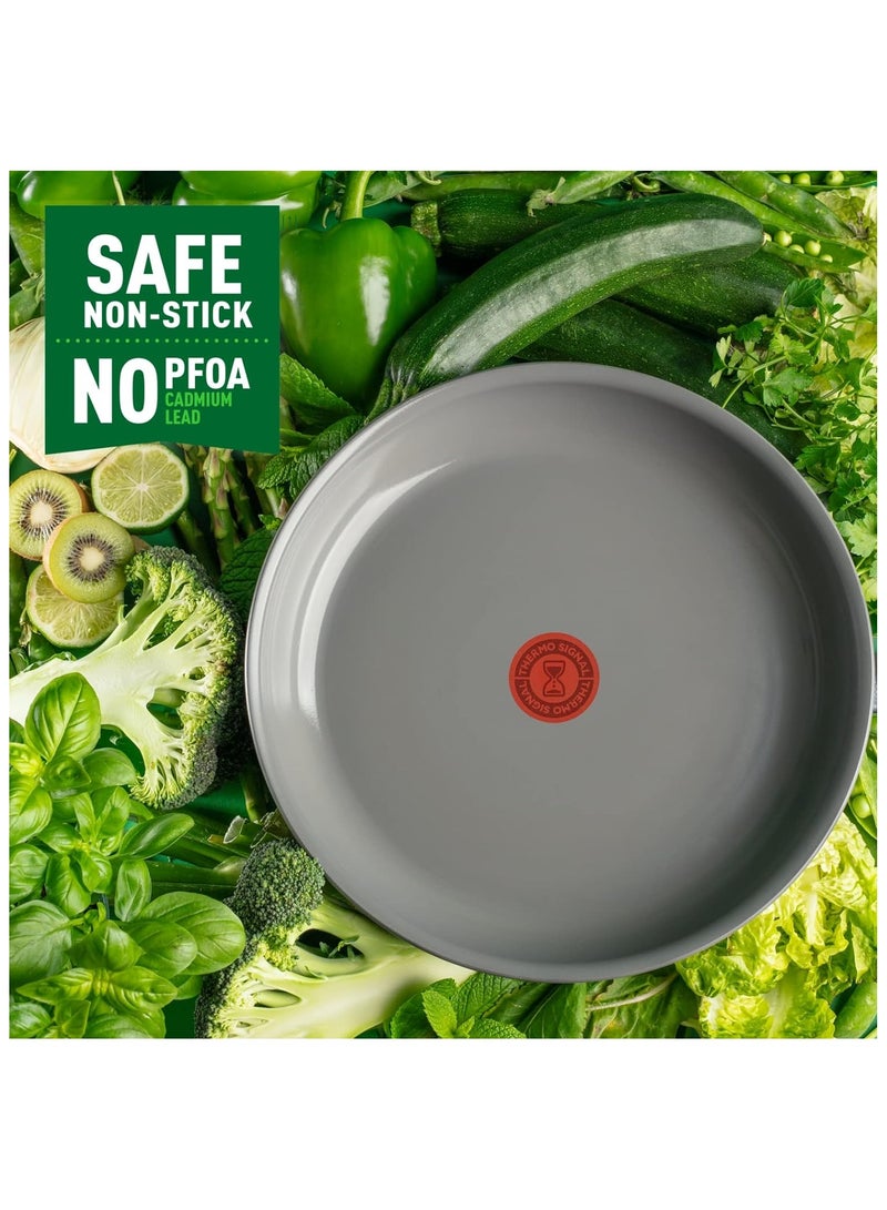 Tefal Renewal Non Stick Ceramic Coating Fry Pan Grey 30cm - Image 5