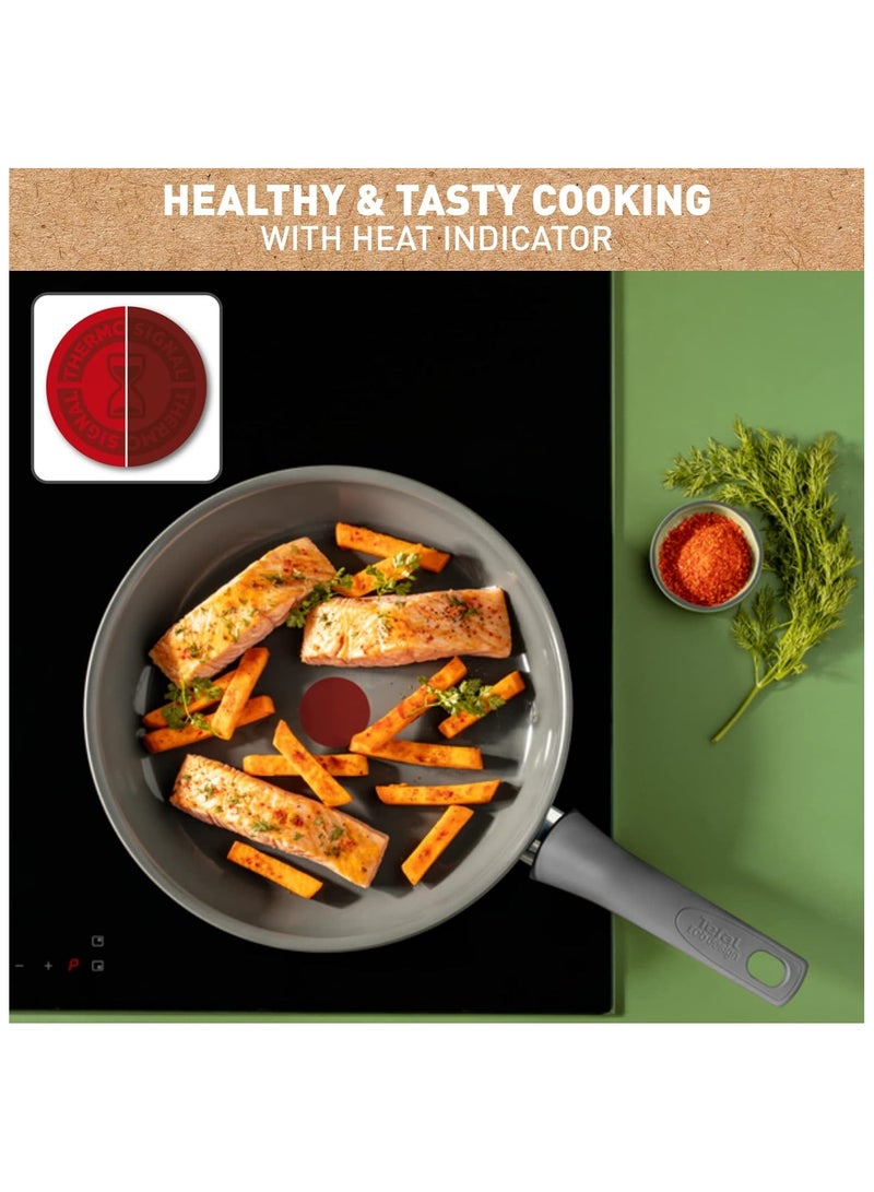 Tefal Renewal Non Stick Ceramic Coating Fry Pan 28 Cm Grey 28 cmcm - Image 4