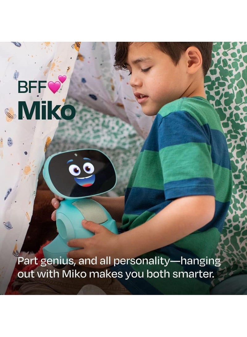 MIKO - 3 AI-Powered Smart Robot for Kids, STEM Learning Educational Robot, Interactive Voice Control Robot with App Control, Disney Stories, Coding Apps, Unlimited Games for Girls & Boys Ages 5-10 Blue - Image 1