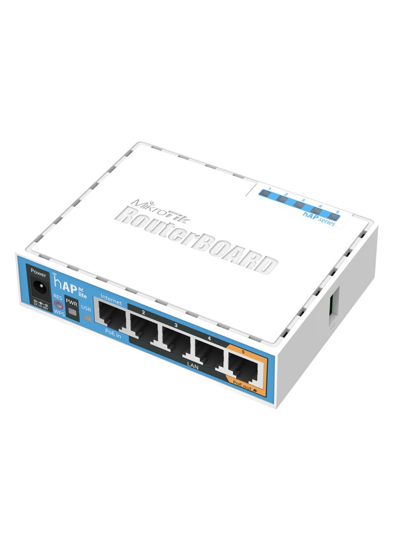 Mikrotik - Hap Ac Lite With Case (RouterOS L4), International Version (EU) (RB952Ui-5ac2nD) White - Image 1