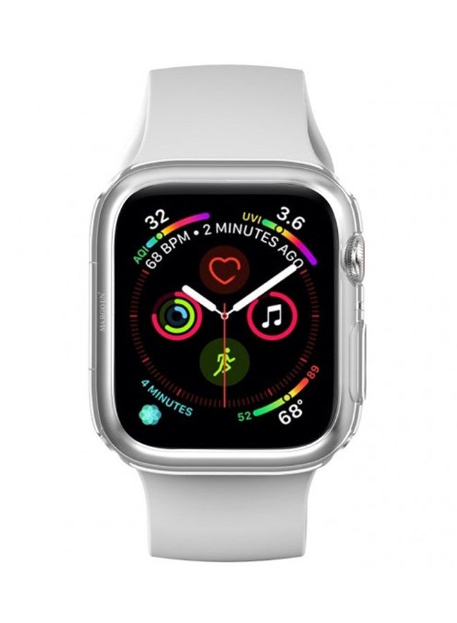 MARGOUN (for Watch 41mm) 2 Pack TPU Case Ultra Thin Soft TPU Shockproof Edge Case Cover Bumper Protector For 41mm Apple Watch Series Clear - Image 5