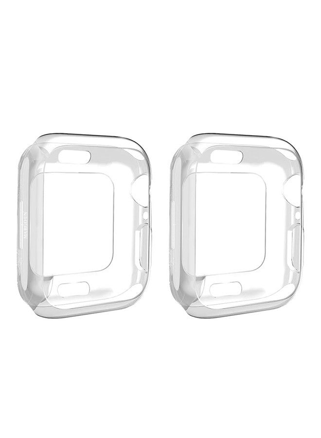 MARGOUN (for Watch 41mm) 2 Pack TPU Case Ultra Thin Soft TPU Shockproof Edge Case Cover Bumper Protector For 41mm Apple Watch Series Clear - Image 2