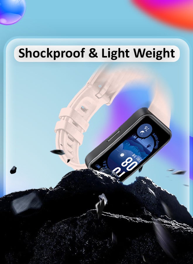 مارجون سوار هواوي باند 9 - حزام بديل من السيليكون الناعم لحزام الساعة الرياضية - Image 3