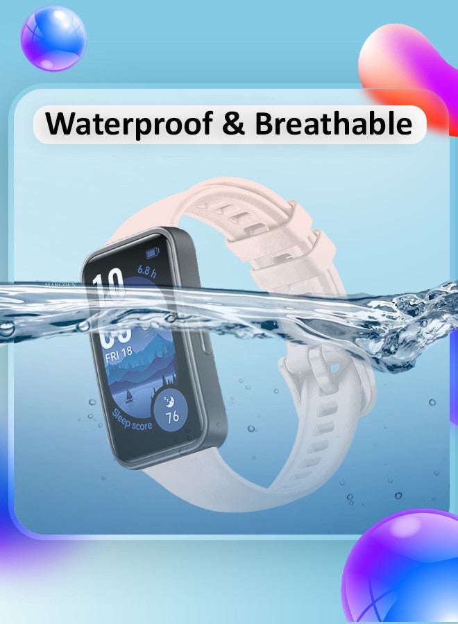 مارجون سوار هواوي باند 9 - حزام بديل من السيليكون الناعم لحزام الساعة الرياضية - Image 2