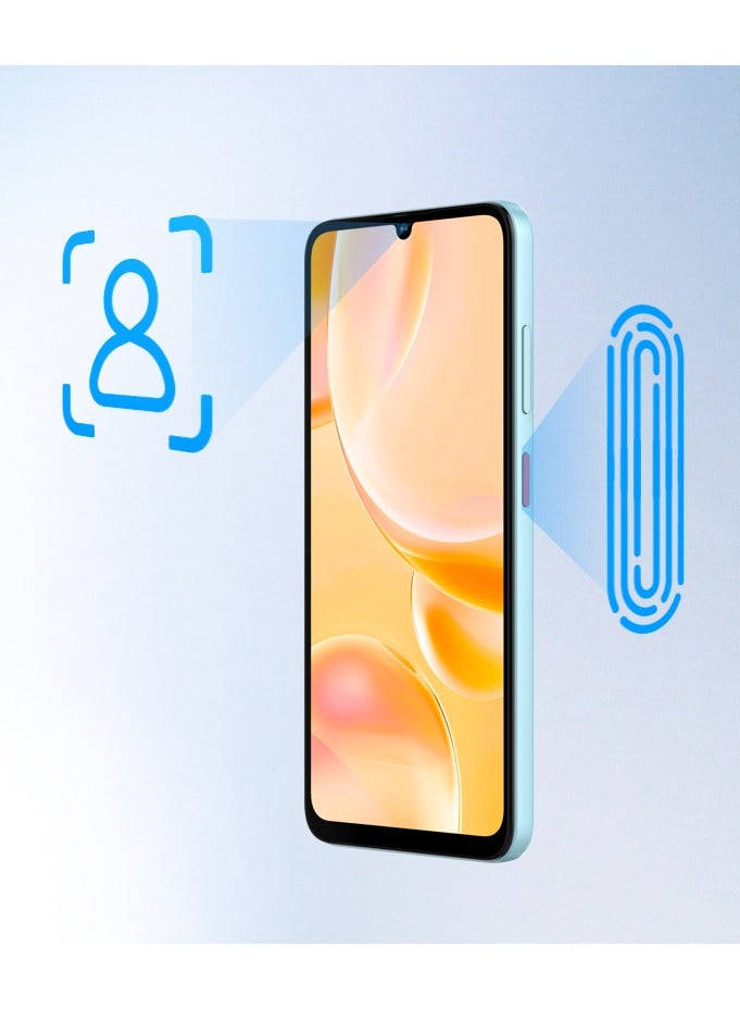 زد تي اي هاتف Blade A55 ثنائي الشريحة 4 جيجابايت + 8 جيجابايت رام 128 جيجابايت 4G أسود لامع - إصدار الشرق الأوسط - Image 2