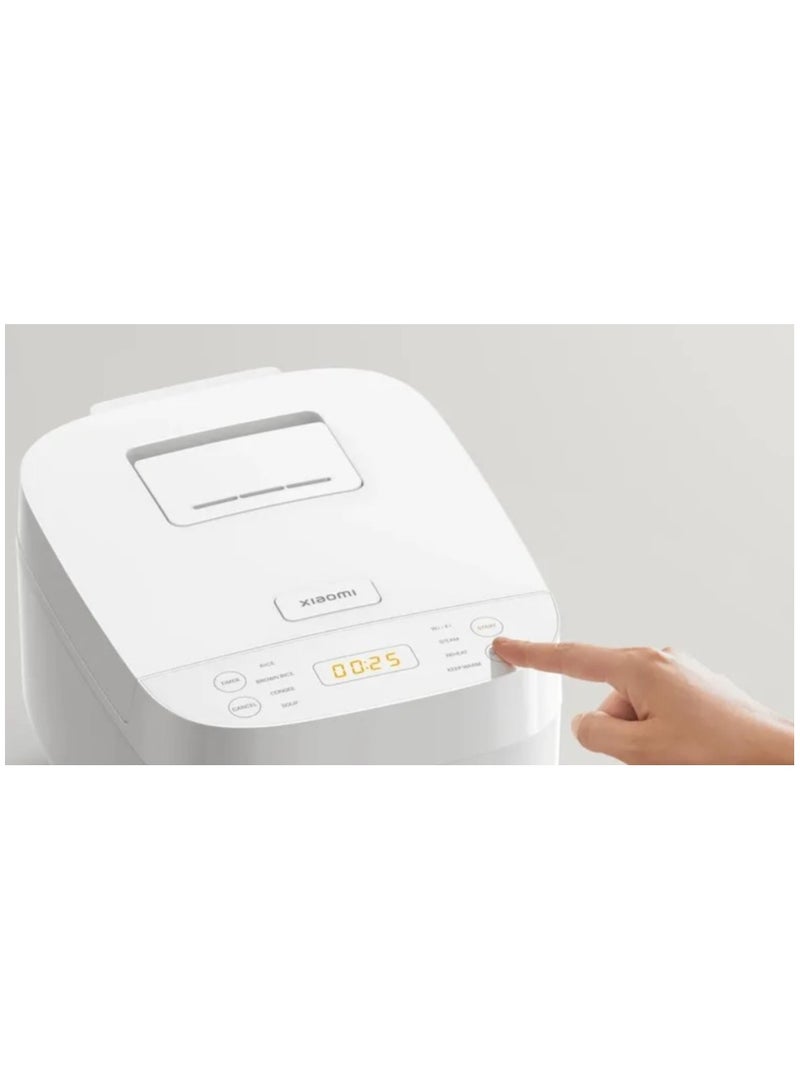 Xiaomi - Smart Multifunctional Rice Cooker | 1L Rice Capacity | 3L Water Capacity | Mi Home App control | 3 L 675 W MFB120A-1 | BHR7925UK White - Image 1