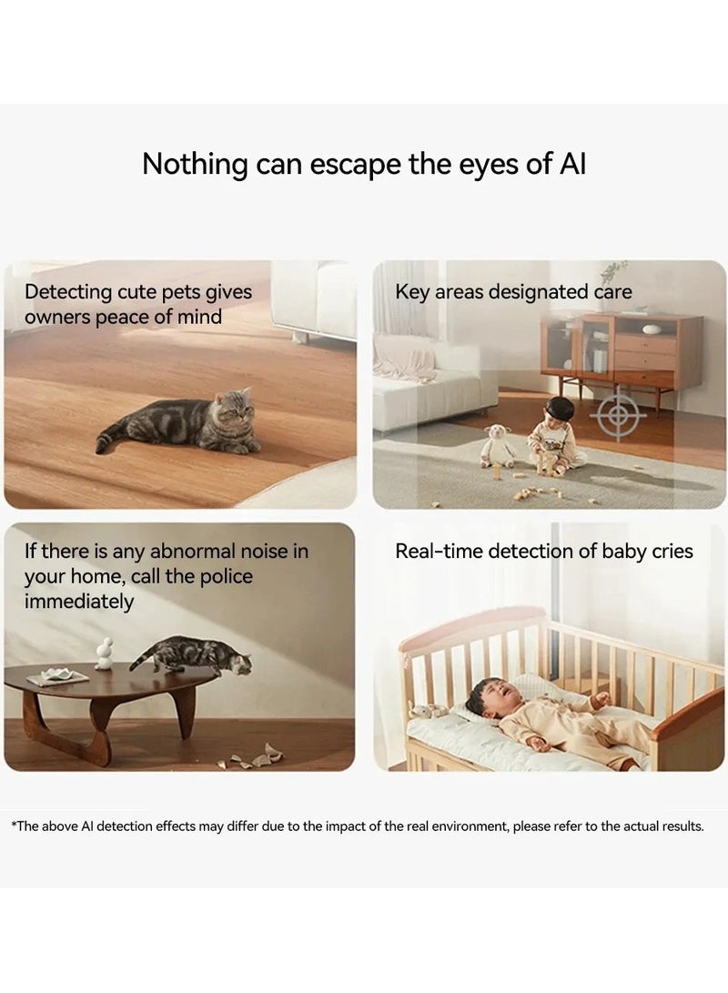 Xiaomi - Smart Camera C500 Pro 5MP HDR Pet detection WiFi FullColor Night Vision Alexa Google Assistant Control-White - Image 1