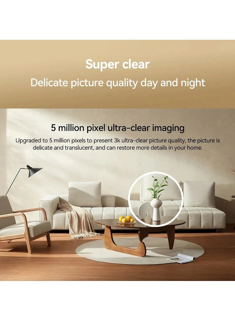 Xiaomi - Smart Camera C500 Pro 5MP HDR Pet detection WiFi FullColor Night Vision Alexa Google Assistant Control-White - Image 1