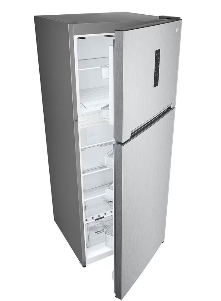 LG - No-Frost Refrigerator - 401 Liters - Top Freezer - Multi Air Flow - Exterior Display Control - LED lighting - GTF402SSAN Silver - Image 1