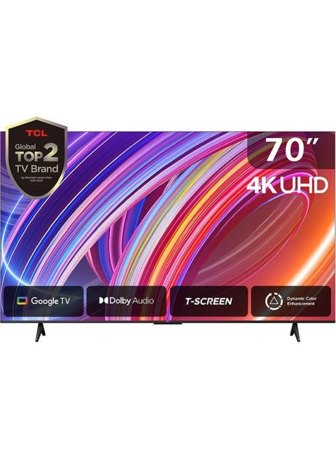 70 Inch 4K UHD HDR10 Google TV, (2024), 60HZ, Built in receiver - 70P61B Brushed Titanium