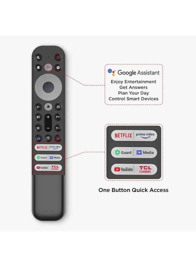 TCL - 85 Inch 4K UHD HDR10+ Google TV 85P745 Brushed Titanium - Image 1
