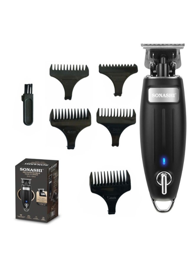 SONASHI - Rechargeable Hair Clipper With TType Cutter Blade HighSpeed Motor With 3 Hours Continuous Working  Portable  Cordless Sharp And Durable For Men  SHC-1054 Black - Image 1