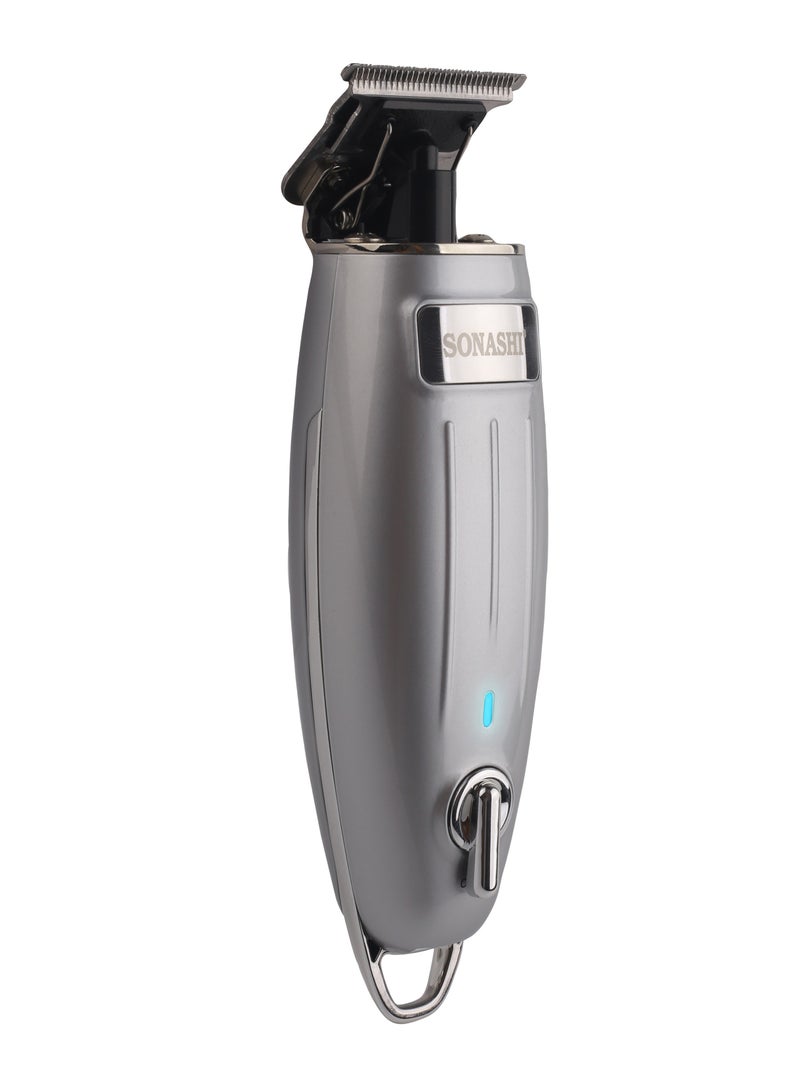 SONASHI Rechargeable Hair Clipper With TType Cutter Blade HighSpeed Motor With 3 Hours Continuous Working  Portable Sharp And Durable Cordless Hair Clipper For Men SHC-1054 Silver  - Image 3