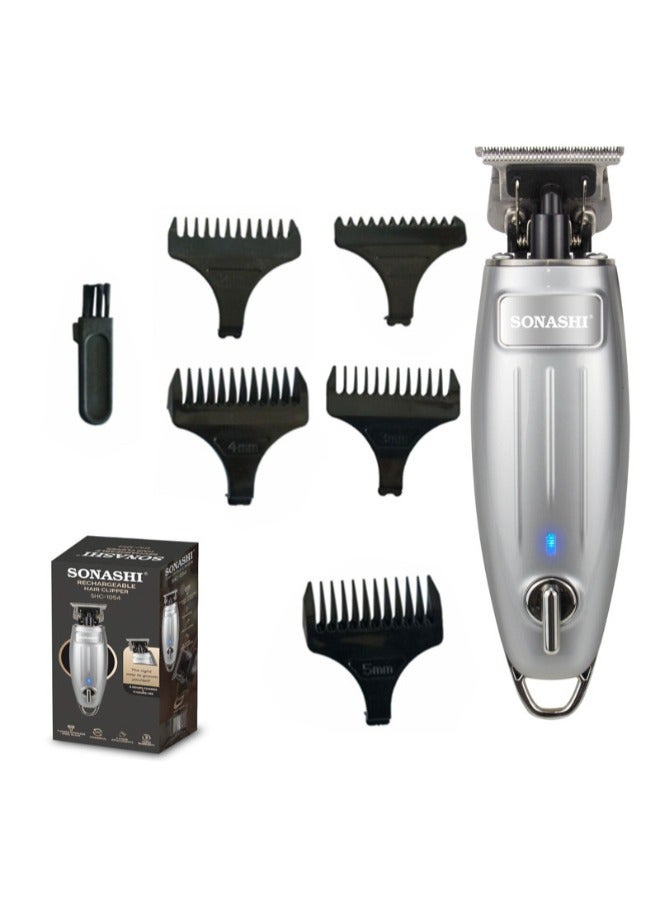 SONASHI Rechargeable Hair Clipper With TType Cutter Blade HighSpeed Motor With 3 Hours Continuous Working  Portable Sharp And Durable Cordless Hair Clipper For Men SHC-1054 Silver  - Image 2