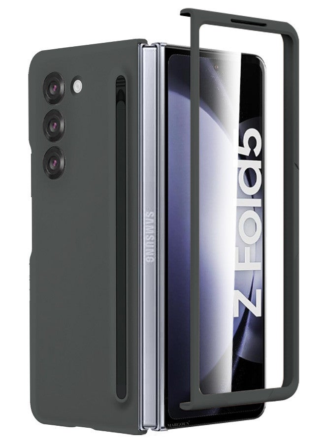 مارجون (لجهاز سامسونج جالكسي زد فولد 5) غلاف مع واقي شاشة فائق الهجين غلاف متميز مع قلم S الجديد المدمج، حامل وفتحة تخزين للقلم - Image 1