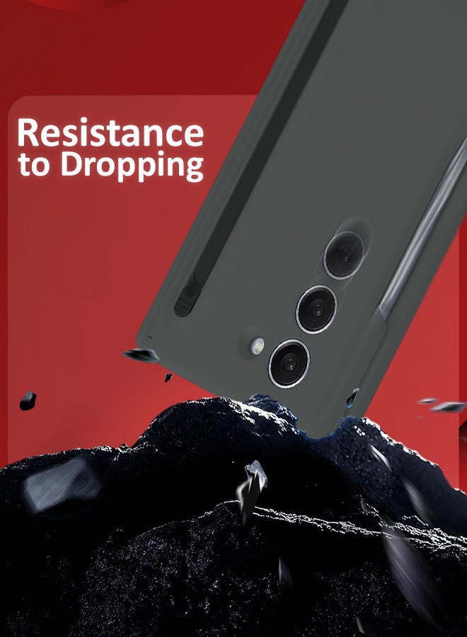 مارجون (لجهاز سامسونج جالكسي زد فولد 5) غلاف مع واقي شاشة فائق الهجين غلاف متميز مع قلم S الجديد المدمج، حامل وفتحة تخزين للقلم - Image 4