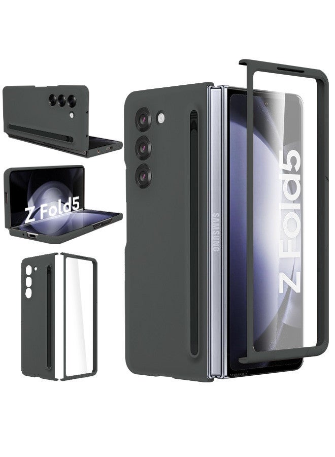 مارجون (لجهاز سامسونج جالكسي زد فولد 5) غلاف مع واقي شاشة فائق الهجين غلاف متميز مع قلم S الجديد المدمج، حامل وفتحة تخزين للقلم - Image 2