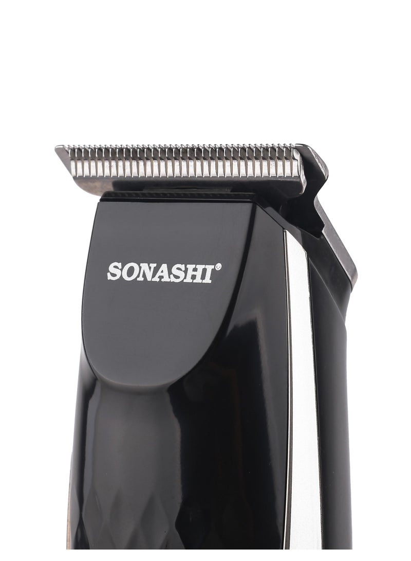 SONASHI Rechargeable Cordless Hair Clipper With RType Cutter Head  Shaving And Hair Sharp And Durable Blades With 5 Piece Combs  Chargeable Device With 1 Hour Continuous Working Cordless Hair Clipper SHC-1052 Black  - Image 5