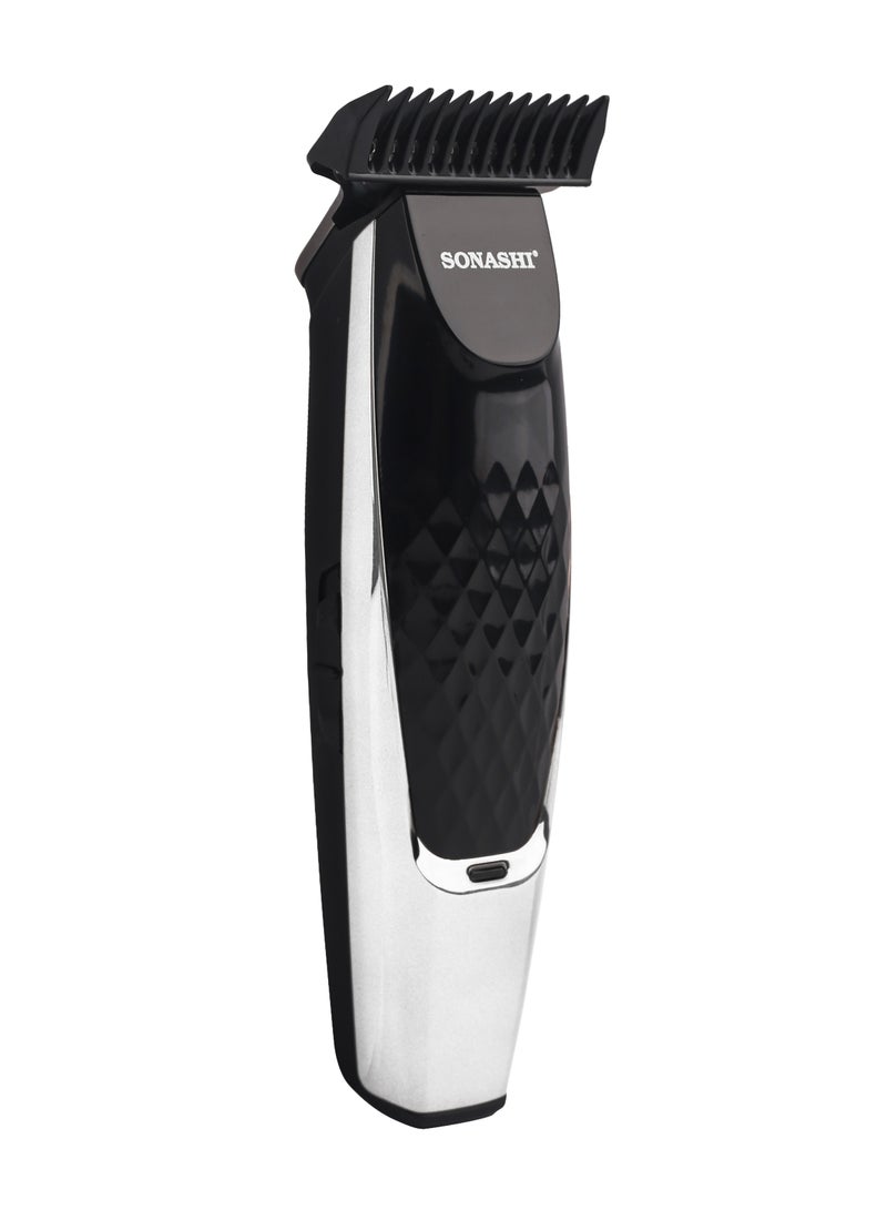 SONASHI Rechargeable Cordless Hair Clipper With RType Cutter Head  Shaving And Hair Sharp And Durable Blades With 5 Piece Combs  Chargeable Device With 1 Hour Continuous Working Cordless Hair Clipper SHC-1052 Black  - Image 4