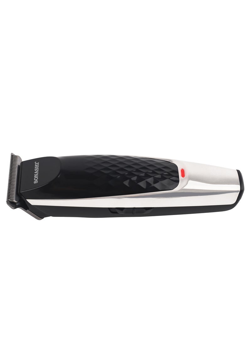 SONASHI - Rechargeable Cordless Hair Clipper With RType Cutter Head  Shaving And Hair Sharp And Durable Blades With 5 Piece Combs  Chargeable Device With 1 Hour Continuous Working Cordless Hair Clipper SHC-1052 Black - Image 1
