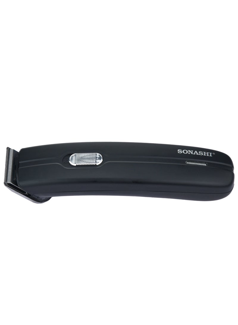 SONASHI - Rechargeable Hair Clipper With Stainless Steel Blade For Easy Cutting Chargeable NICD Battery With Indicator Light Turn ONOFF Switch Cordless  SHC-1060 Black - Image 1