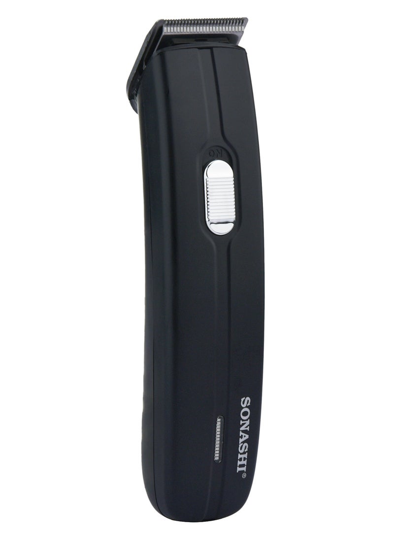 SONASHI - Rechargeable Hair Clipper With Stainless Steel Blade For Easy Cutting Chargeable NICD Battery With Indicator Light Turn ONOFF Switch Cordless  SHC-1060 Black - Image 1