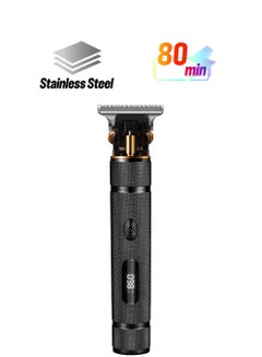 SONASHI Rechargeable Hair Clipper With Sharp Stainless Steel Cutter Blade Digital LCD Display With 2 Speed Levels LIION Battery With Continuous Working Time 80 Mins Cordless Hair ClipperTrimmer For Men  SHC-1062 Black  - Image 1