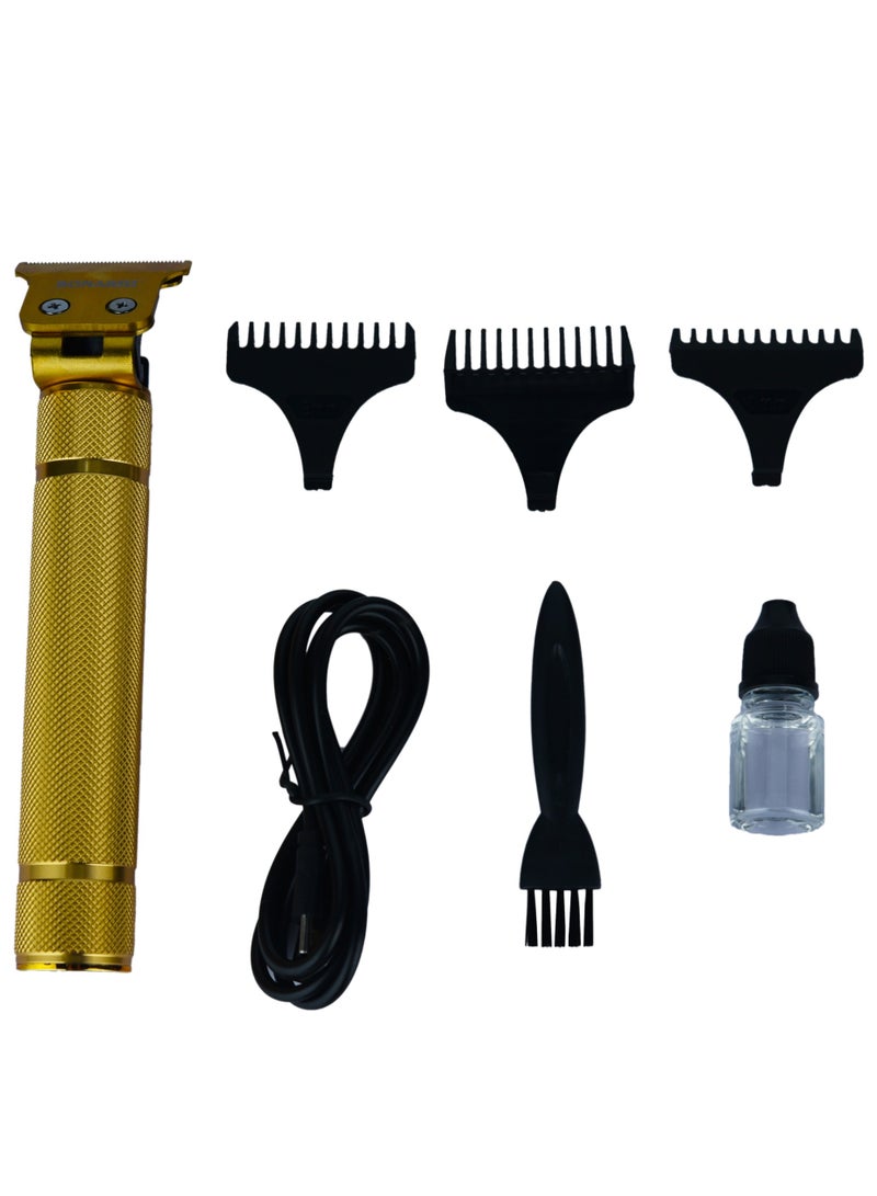 SONASHI - Rechargeable Hair Clipper With Sharp Stainless Steel Cutter Blade Digital LCD Display With 2 Speed Levels LIION Battery With Continuous Working Time 80 Mins Cordless Hair ClipperTrimmer For Men  SHC-1062 Gold - Image 1